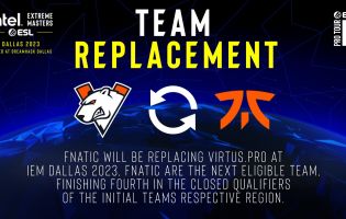 Fnatic ersätter Virtus.pro på IEM Dallas 2023