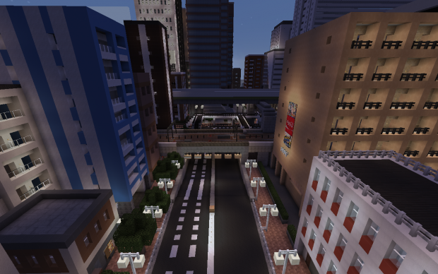 Min Japanska stad i Minecraft.